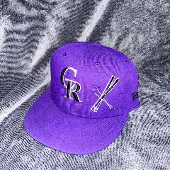Colorado Rockies Fitted Hat 7 1/4 - Picture 1 of 1